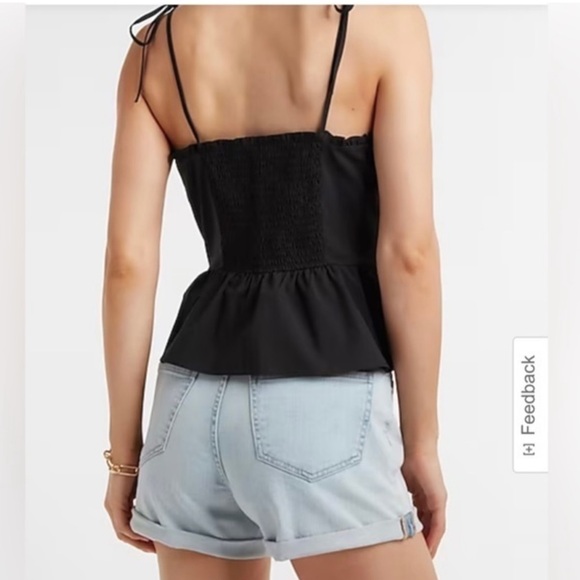 New with tags!! Express - light pink tie strap, top. Size medium. - Picture 5 of 5